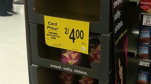 Popchips 'Katy's Kettle Corn' Floorstand