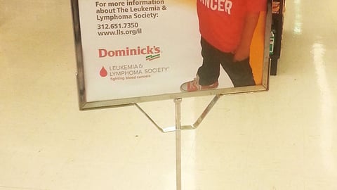 Dominick's 'Light the Future' Stanchion