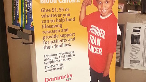 Dominick's 'Light the Future' Checkout Sign