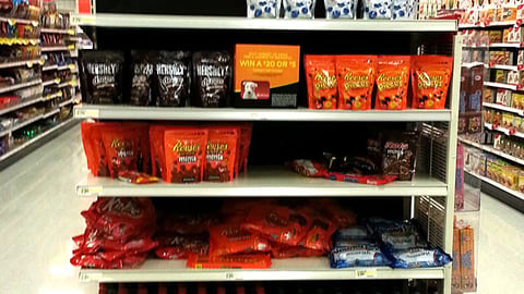 Target Hershey 'Gameday Favorites' Endcap