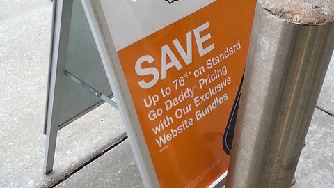 OfficeMax Go Daddy A-Board