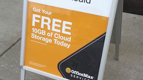OfficeMax MiMedia 'Cloud Services' A-Board
