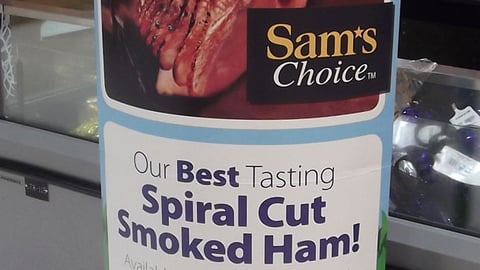 Walmart 'Smoked Ham' Easter Standee