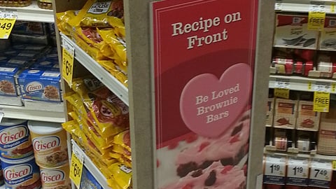 Safeway 'Be Loved Brownie Bars' Floorstand