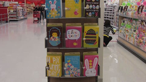 Target 'Easter' Greeting Card Endcap