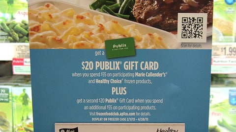 ConAgra Publix 'Frozen Food Club' Cooler Cling