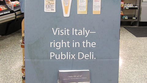 Publix Deli 'Visit Italy' Standee
