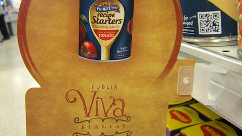 Publix Progresso 'Viva Italia' Shelf Talker