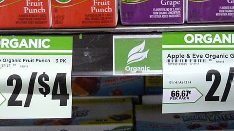H-E-B 'Organic' Price Labels