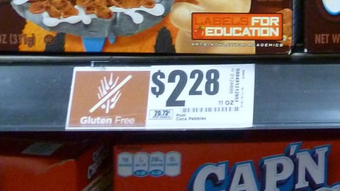 H-E-B 'Gluten Free' Price Label