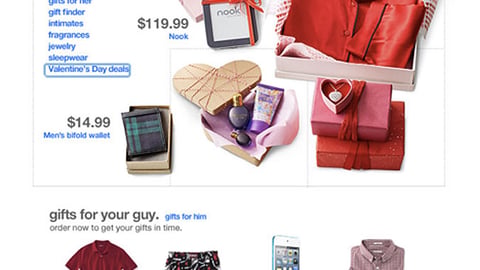 Target 'Gift Guide' Email