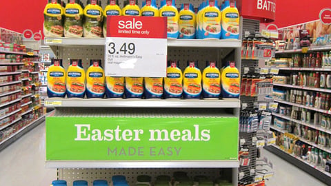 Target 'Easter Meals' Endcap