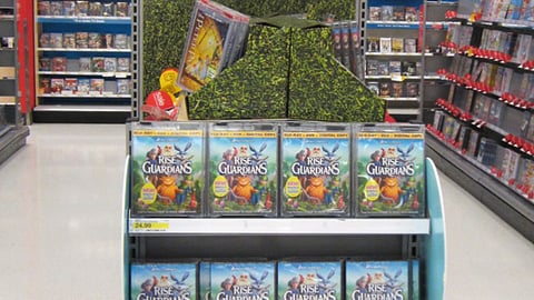Target 'Easter Fun' Home Video Endcap
