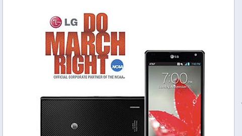 Best Buy LG 'Do March Right' Facebook Update