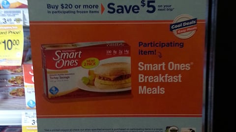 Dominick's Smart Ones 'Cool Deals, Easy Meals' Freezer Cling