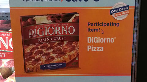 Dominick's DiGiorno 'Cool Deals, Easy Meals' Freezer Cling