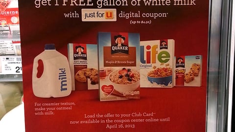 Quaker Just For U Cooler Cling