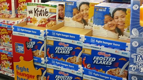Walmart Kellogg's 'Fighting Hunger Together' Pallet