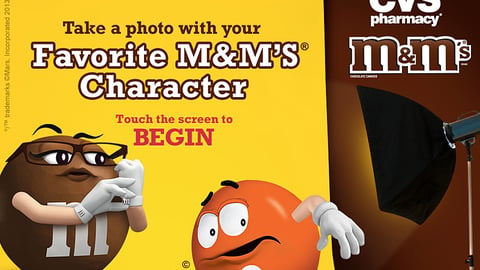 M&M's CVS Photo App Home Screen