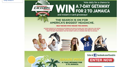 Walmart.com Excedrin Showcase