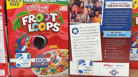 Froot Loops Walmart 'Saluting Heroes Together' Packaging