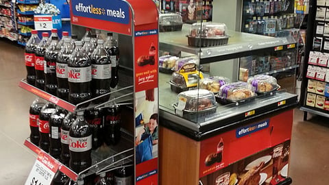 Walmart Coca-Cola 'Effortless Meals' Display