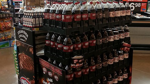 Dr Pepper Walmart 'Steak-Over' Half-Pallet