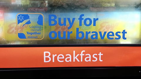 Walmart 'Buy for Our Bravest' Freezer Cling