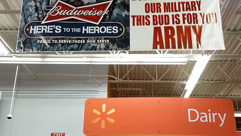 Budweiser 'Here's to the Heroes' Ceiling Banner