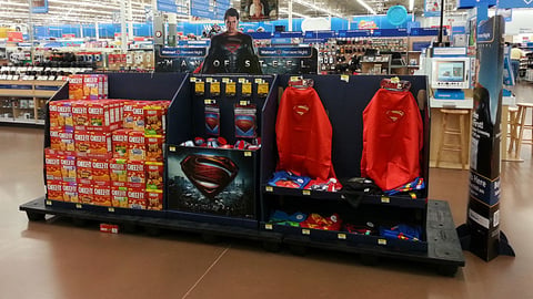 Walmart 'Man of Steel' Display