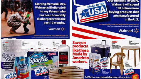 Walmart 'Made in the USA' Circular Wrap