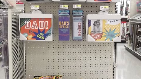 Target 'A Day for Dad' Endcap