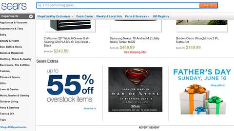 Sears 'Man of Steel' Display Ad