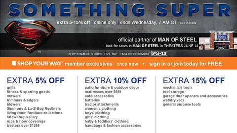 Sears 'Something Super' Banner Ad