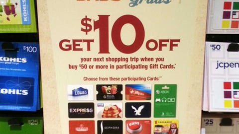 Dominick's 'Dads & Grads' Sign
