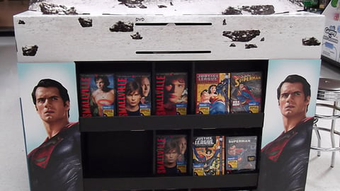 Warner Bros. 'Man of Steel' Walmart Floorstand