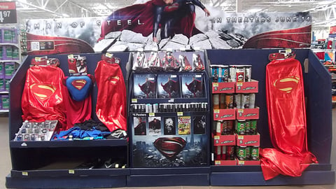 Walmart 'Man of Steel' Display