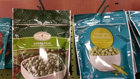 Target Private-Label Green Peas Packaging