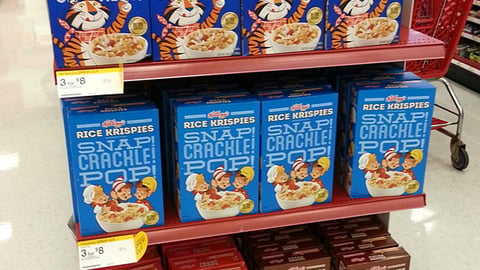 Target Kellogg's Retro Packaging Endcap