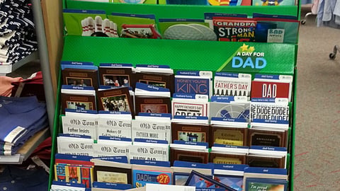 Target 'Day for Dad' Greeting Card Floorstand