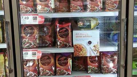 Target P.F. Chang's Freezer Display