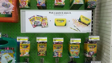 Crayola Target 'Pick a Pack' In-Line Display