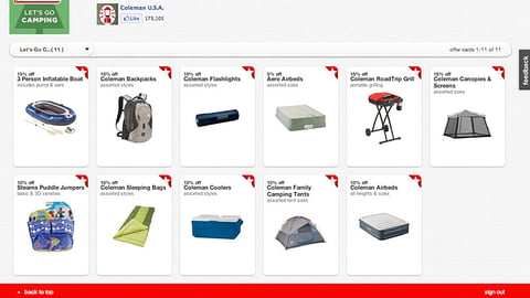 Target Cartwheel Coleman Collection Page