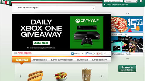 7-Eleven PepsiCo Xbox One Sweeps Carousel Ad