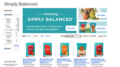 Target.com Simply Balanced Brand Shop