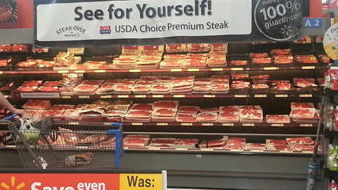Walmart 'Steak-Over' Banner