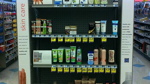 Rite Aid 'Skin Care' Endcap