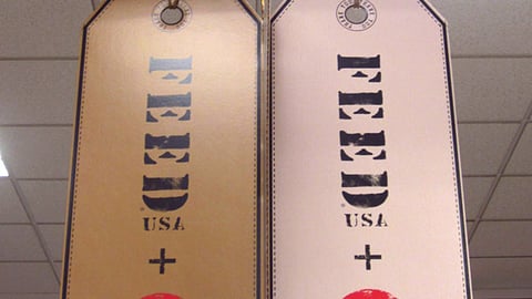 Target FEED USA Ceiling Sign