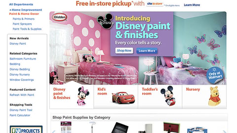 Walmart.com Disney Paint Showcase