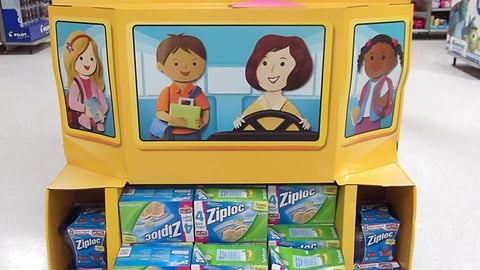 Ziploc Walmart 'More School' Pallet